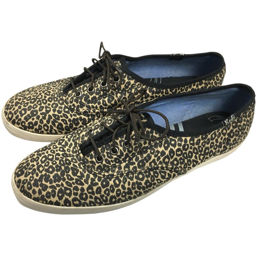 Keds Champion Shoes Animal Print Canvas Sneakers Leopard Women's 6.5